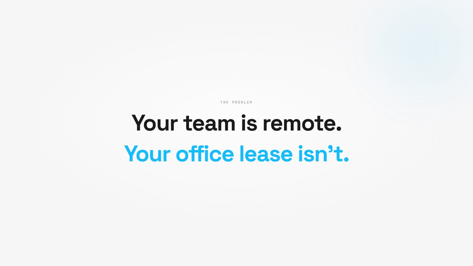 Preview of the Work Cube explainer video — your team is remote, your office lease isn't